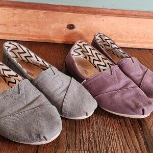 2 pairs Tom's Alpargatas
